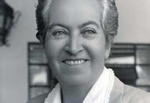 Gabriela Mistral, escritora chilena.