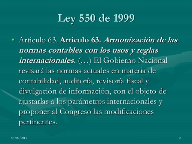 ley 550 de 1999