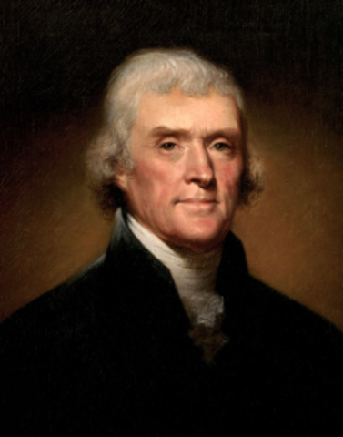 Thomas Jefferson elected president