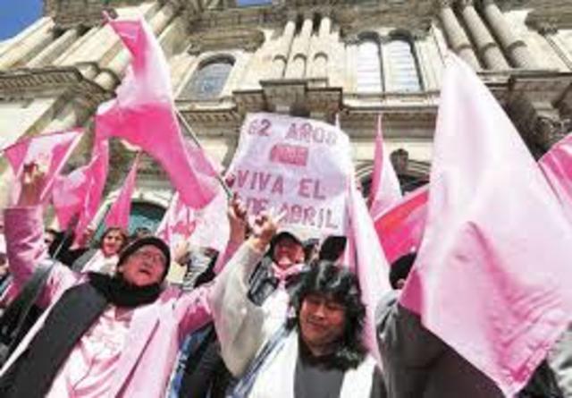 Bolivia: gobiernos reformistas del Movimiento Nacionalista Revolucionario (MNR).