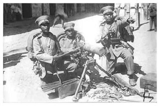 Guerra del Chaco entre Bolivia y Paraguay.