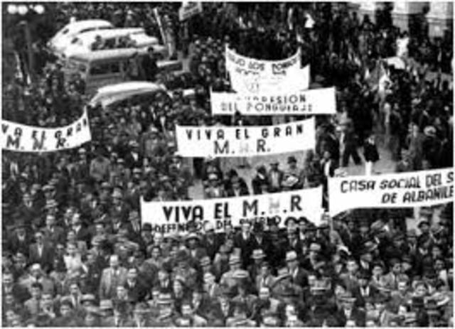 Bolivia: gobiernos reformistas del Movimiento Nacionalista Revolucionario (MNR)