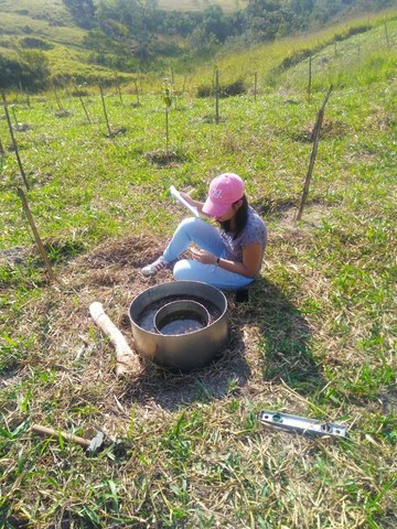 Testes de condutividade hidráulica.