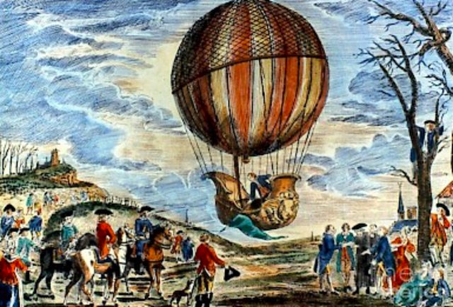 First Hot Air Balloon Launch