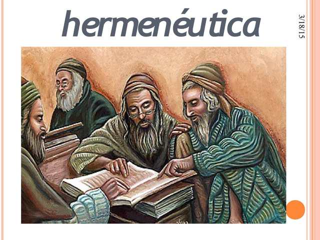 HERMENÉUTICA