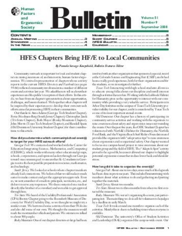 Publicaciones de Human Factors and Ergonomics Society (HFES)