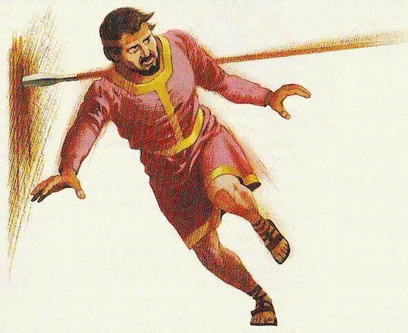 David flees to Achish