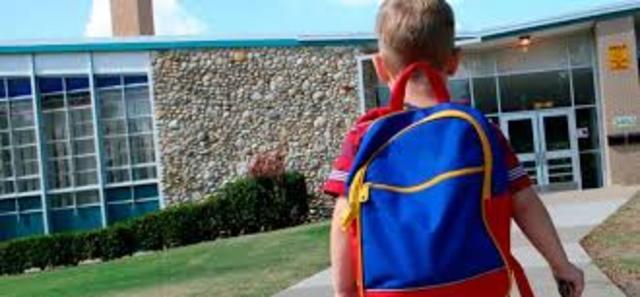 Mi primer día de colegio.