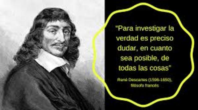 DESCARTES “pienso, luego existo”.