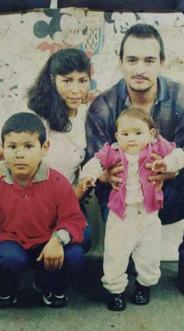 Mis padres y uno de mis hermanos