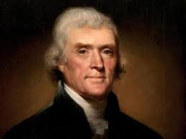 Thomas Jefferson was elected president