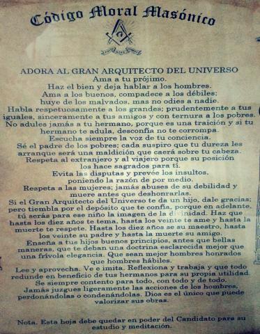 Código moral masónico