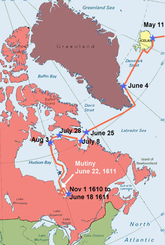 Henry Hudson finds the Northwest Passage