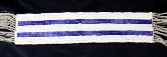 Two-row Wampum Presented to the Dutch