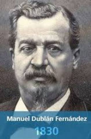 Manuel Dublán publica el Curso de derecho fiscal