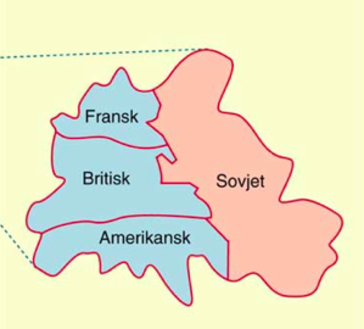 Tyskland ble delt i fire soner