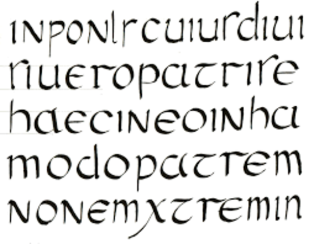 Escritura Semiuncial