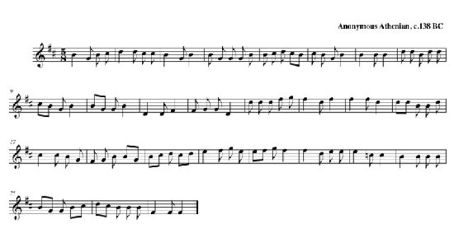 Muziek - modern notenschrift