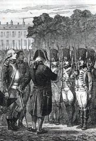 Austrian army reached Paris.