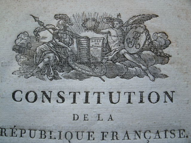 Constitution of the new political system.