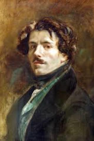 Eugene Delacroix began the transition of art to the Romantic School.
