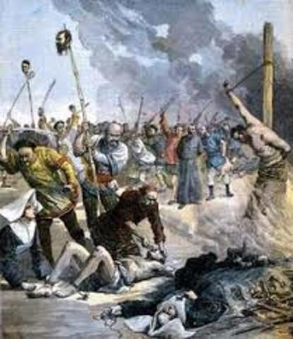 The start of the Boxer Rebellion