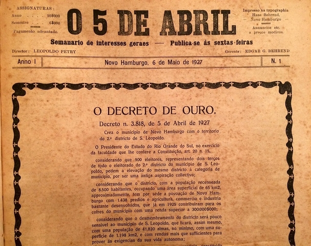 Emancipação de Novo Hamburgo