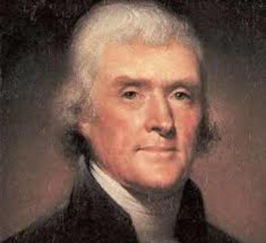 Thomas Jefferson Elected as president