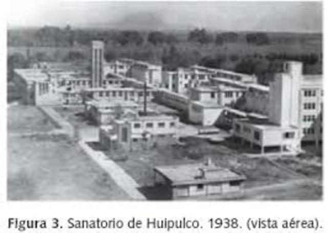 Inicio de actividades del Sanatorio para tuberculosos de Huipulco (Ciudad de México).