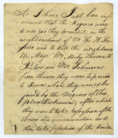 Gabriel Prosser Slave Revolt