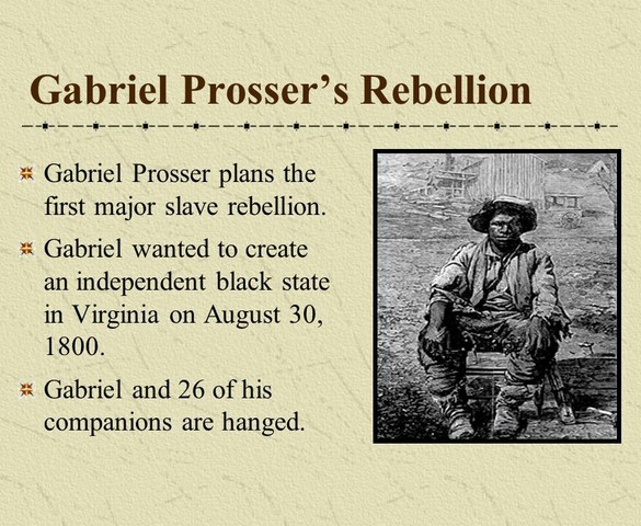 gabriel prosser slave revolt