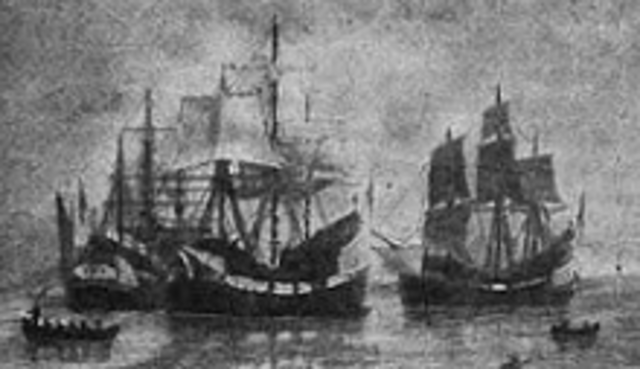 Puritans left for Boston