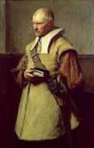 The English Civil War began between the Roundheads (supporters of Parliament) and the Cavaliers (supporters of the King)