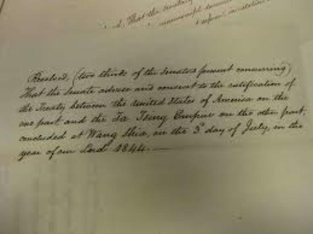 Treaty of Wanghia with China