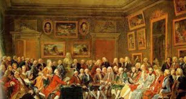 lectura en casa de Madame geoffrin