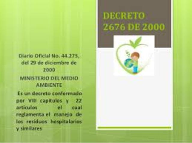 Decreto 2676 de 2000