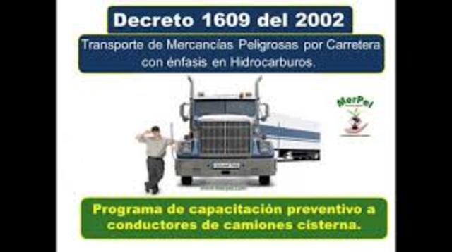Decreto 1609 de 2002