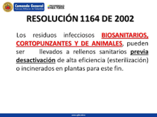Resolución 1164 de 2002