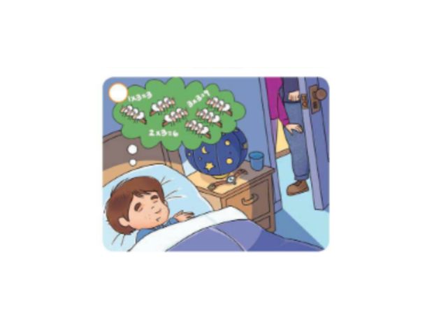 Todd dreams of math problems.