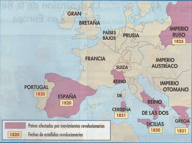 Segunda oleada revolucionaria liberal en Europa