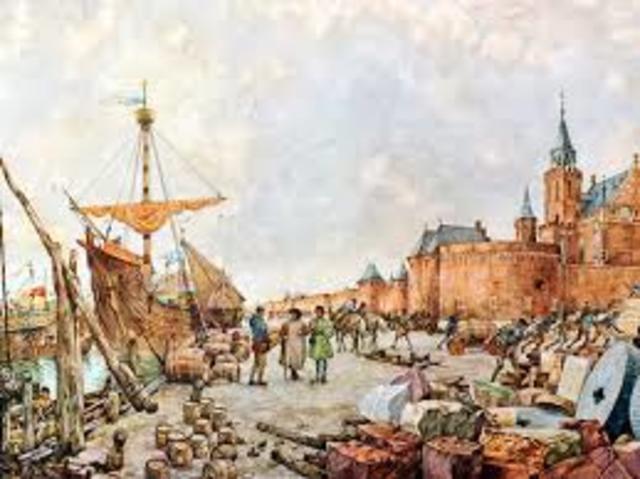 eerste handel over zee tussen Genua en Brugge