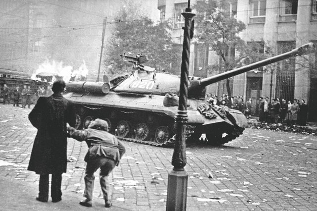 En Hongrie en octobre 1956