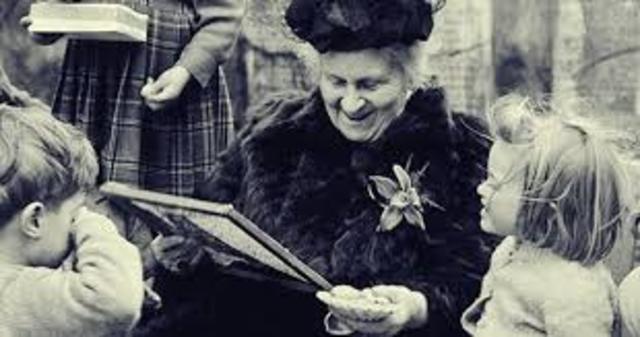María Montessori (31 de agosto de 1870 - 6 de mayo de 1952)