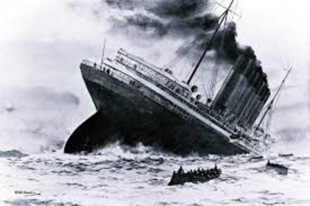 Lusitania Sinks