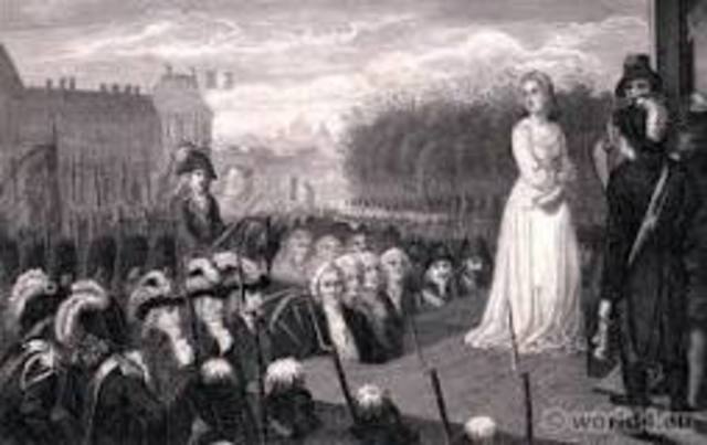 Marie Antoinette was executed at the guillotine