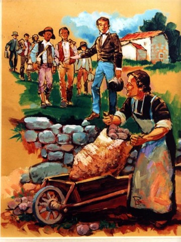 omenzó su apostolado en La Valla, parroquia formada por unas sesenta aldeas