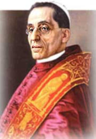 el papa Benedicto XV proclamó venerable a Marcelino