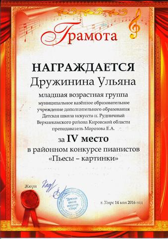 Районный конкурс пианистов «Пьесы-картинки»