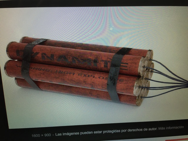 Experimentacioñón con dinamita