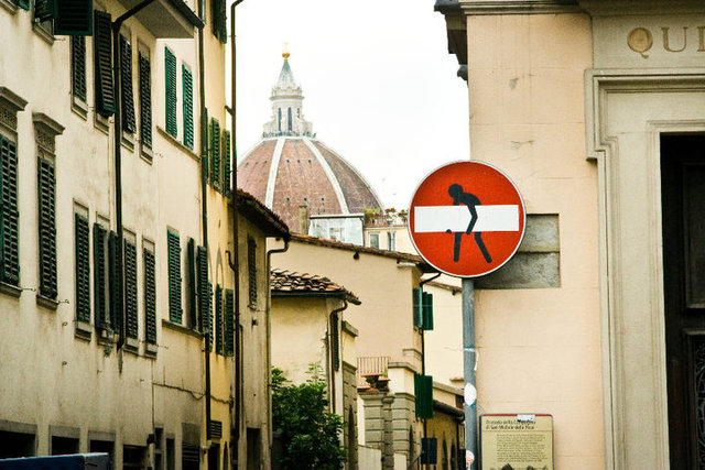 Street Art - Florence, Abraham Clet